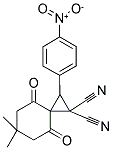 6,6-DIMETHYL-2-(4-NITROPHENYL)-4,8-DIOXOSPIRO[2.5]OCTANE-1,1-DICARBONITRILE 结构式