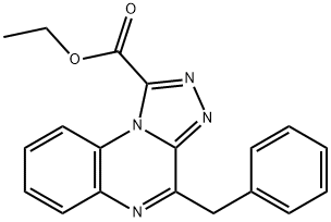 ETHYL 4-BENZYL[1,2,4]TRIAZOLO[4,3-A]QUINOXALINE-1-CARBOXYLATE 结构式