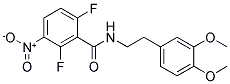 N-(3,4-DIMETHOXYPHENETHYL)-2,6-DIFLUORO-3-NITROBENZAMIDE 结构式