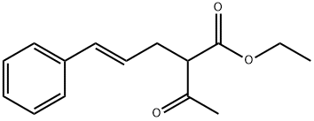 ETHYL (E)-2-ACETYL-5-PHENYL-4-PENTENOATE 结构式