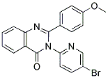 3-(5-BROMOPYRIDIN-2-YL)-2-(4-METHOXYPHENYL)QUINAZOLIN-4(3H)-ONE 结构式