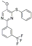 5-METHOXY-4-(PHENYLSULFANYL)-2-[3-(TRIFLUOROMETHYL)PHENYL]PYRIMIDINE 结构式