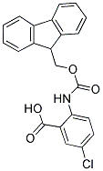 Fmoc-2-amino-5-chlorobenzoic acid 结构式