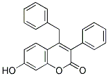 4-Benzyl-7-hydroxy-3-phenylcoumarin 结构式