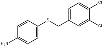 4-[(3,4-DICHLOROBENZYL)SULFANYL]ANILINE 结构式