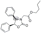 (4R,5S)-(+)-3-BUTOXYCARBONYL-METHYL-4,5-DIPHENYL-2-OXAZOLIDINONE 结构式