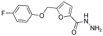 5-(4-FLUORO-PHENOXYMETHYL)-FURAN-2-CARBOXYLIC ACID HYDRAZIDE 结构式