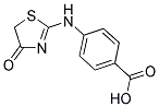 4-[(4-OXO-4,5-DIHYDRO-1,3-THIAZOL-2-YL)AMINO]BENZOIC ACID 结构式