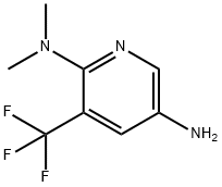 N2,N2-二甲基-3-(三氟甲基)吡啶-2,5-二胺 结构式