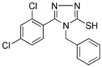 4-BENZYL-5-(2,4-DICHLOROPHENYL)-4H-1,2,4-TRIAZOLE-3-THIOL 结构式