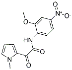 N-(2-METHOXY-4-NITROPHENYL)-2-(1-METHYL-1H-PYRROL-2-YL)-2-OXOACETAMIDE 结构式