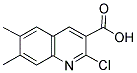 2-CHLORO-6,7-DIMETHYLQUINOLINE-3-CARBOXYLIC ACID 结构式