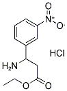 Ethyl 3-amino-3-(3-nitrophenyl)propanoate hydrochloride 结构式
