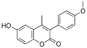 6-HYDROXY-3(4'-METHOXYPHENYL)-4-METHYLCOUMARIN 结构式