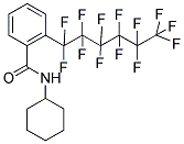N-CYCLOHEXYL-2-(1,1,2,2,3,3,4,4,5,5,6,6,6-TRIDECAFLUOROHEXYL)BENZAMIDE 结构式