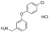 [3-(4-氯苯氧基)苯基]甲胺盐酸盐 结构式