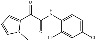 N-(2,4-DICHLOROPHENYL)-2-(1-METHYL-1H-PYRROL-2-YL)-2-OXOACETAMIDE 结构式