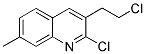 2-CHLORO-3-(2-CHLOROETHYL)-7-METHYLQUINOLINE 结构式