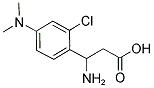 3-Amino-3-(2-chloro-4-dimethylamino-phenyl)-propionic acid 结构式