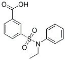 3-(ETHYL-PHENYL-SULFAMOYL)-BENZOIC ACID 结构式