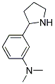 N,N-DIMETHYL-3-(2-PYRROLIDINYL)ANILINE 结构式