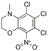 5,6,7-TRICHLORO-4-METHYL-8-NITRO-3,4-DIHYDRO-2H-1,4-BENZOXAZINE 结构式