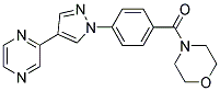 4-[4-(4-(Pyrazin-2-yl)-1H-pyrazol-1-yl)benzoyl]morpholine 结构式