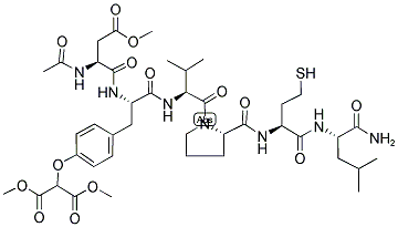 AC-ASP-TYR(2-MALONYL)-VAL-PRO-MET-LEU-NH2 TRIMETHYL ESTER 结构式