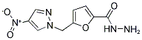 5-(4-NITRO-PYRAZOL-1-YLMETHYL)-FURAN-2-CARBOXYLIC ACID HYDRAZIDE 结构式