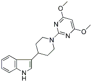 3-[1-(4,6-DIMETHOXYPYRIMIDIN-2-YL)PIPERIDIN-4-YL]-1H-INDOLE 结构式