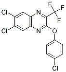 4-CHLOROPHENYL 6,7-DICHLORO-3-(TRIFLUOROMETHYL)-2-QUINOXALINYL ETHER 结构式