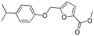 5-(4-ISOPROPYL-PHENOXYMETHYL)-FURAN-2-CARBOXYLIC ACID METHYL ESTER 结构式