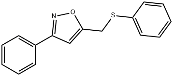 3-PHENYL-5-[(PHENYLSULFANYL)METHYL]ISOXAZOLE 结构式