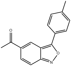 1-(3-(对甲苯基)苯并[C]异噁唑-5-基)乙-1-酮 结构式