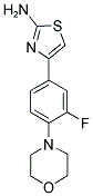 4-(3-FLUORO-4-MORPHOLIN-4-YL-PHENYL)-THIAZOL-2-YLAMINE 结构式