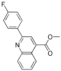 METHYL 2-(4-FLUOROPHENYL)QUINOLINE-4-CARBOXYLATE 结构式