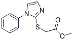 METHYL 2-[(1-PHENYL-1H-IMIDAZOL-2-YL)SULFANYL]ACETATE 结构式