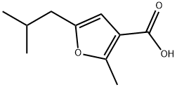 5-ISOBUTYL-2-METHYL-FURAN-3-CARBOXYLIC ACID 结构式