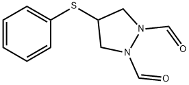 4-(PHENYLSULFANYL)DIHYDRO-1H-PYRAZOLE-1,2(3H)-DICARBALDEHYDE 结构式