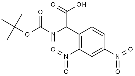 BOC-2,4-DINITRO-DL-PHENYLGLYCINE 结构式