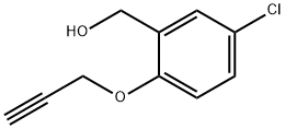 [5-CHLORO-2-(2-PROPYNYLOXY)PHENYL]METHANOL 结构式