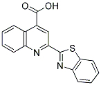 2-BENZOTHIAZOL-2-YL-QUINOLINE-4-CARBOXYLIC ACID 结构式