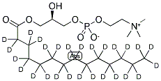 L-ALPHA-LYSOPHOSPHATIDYL-CHOLINE-MYRISTOYL-D27 结构式
