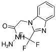 2-[2-(TRIFLUOROMETHYL)-1H-BENZIMIDAZOL-1-YL]ACETOHYDRAZIDE 结构式