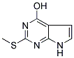 2-METHYLSULFANYL-7H-PYRROLO[2,3-D]PYRIMIDIN-4-OL 结构式