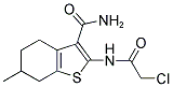 2-(2-CHLORO-ACETYLAMINO)-6-METHYL-4,5,6,7-TETRAHYDRO-BENZO[B]THIOPHENE-3-CARBOXYLIC ACID AMIDE 结构式