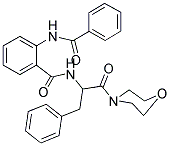 2-(BENZOYLAMINO)-N-[1-BENZYL-2-(4-MORPHOLINYL)-2-OXOETHYL]BENZAMIDE 结构式