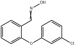 2-(3-CHLOROPHENOXY)BENZENECARBALDEHYDE OXIME 结构式