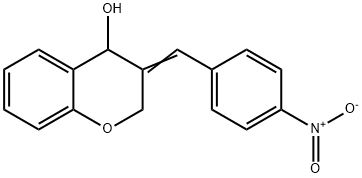 3-[(E)-(4-NITROPHENYL)METHYLIDENE]-4-CHROMANOL 结构式