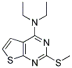 N,N-DIETHYL-2-(METHYLSULFANYL)THIENO[2,3-D]PYRIMIDIN-4-AMINE 结构式